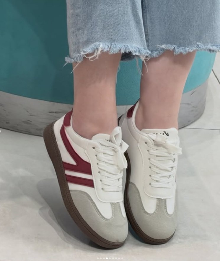Sneaker YF120 White/Wine Red